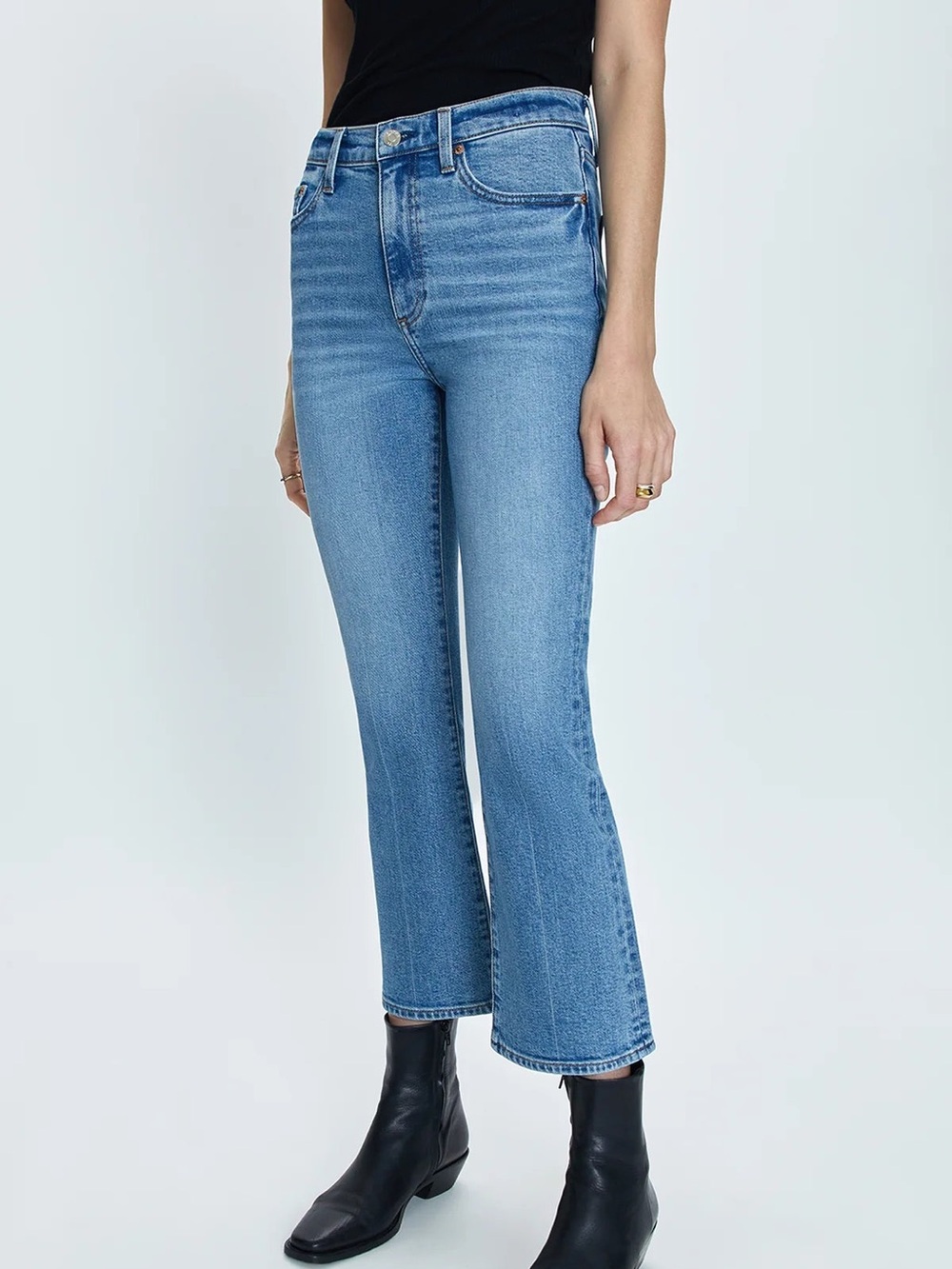 Pistola Lennon High-Rise Crop Boot Jean: Derby size 33